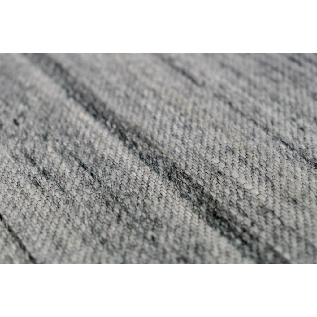 Tappeto moderno Phoenix in lana grigio antracite
