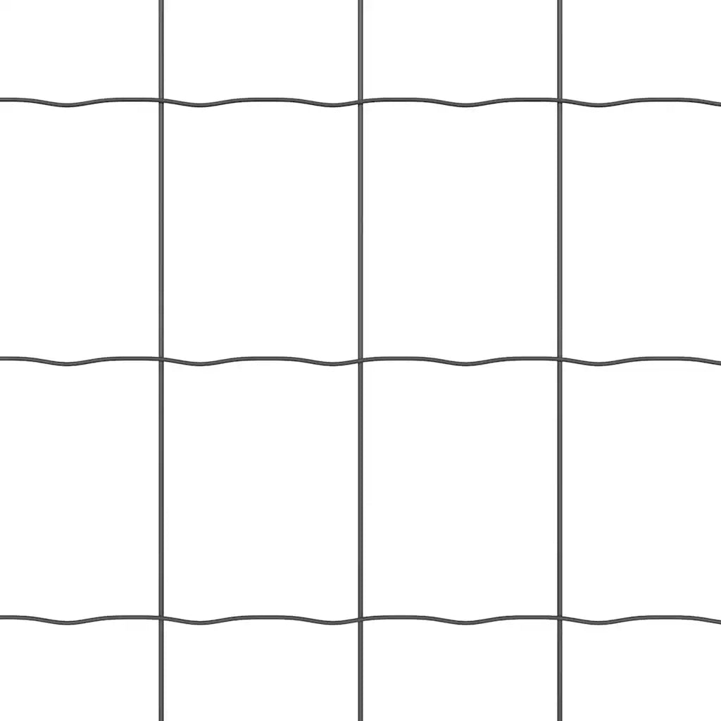 Recinzione Euro Grigio 1,2 x 10 m Ferro rivestito in PVC 42004502