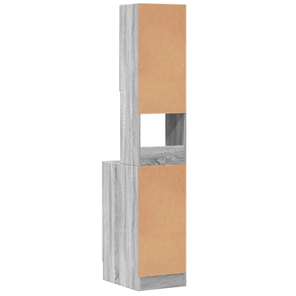 Pensile da cucina | Mobile da Cucina Grigio Sonoma 35x50x180cm in Legno Multistrato
