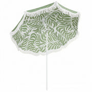 Ombrellone da Spiaggia con Frange ¨C Xylo ¨C Verde ?180cm UPF30+ Regolabile Inclinabile con Borsa