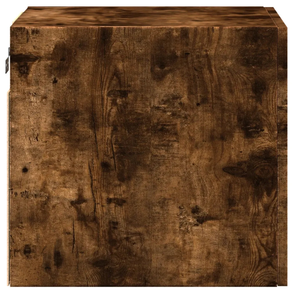 Armadietto a Muro | Mobile a Parete Rovere Fumo 40x42,5x40 cm in Legno Multistrato