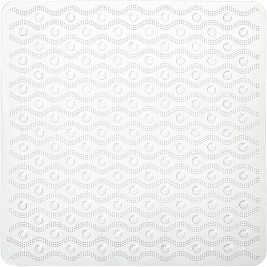 Matte di sicurezza per doccia e bagno 55x55 cm - PVC - Translucido