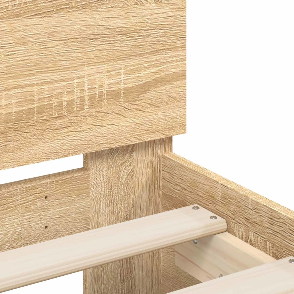 Struttura del letto Rovere Sonoma Legno ingegnerizzato 8009013