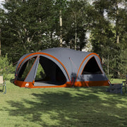 Tenda per famiglie 10 persone con tetto Grigio e arancione 42004082