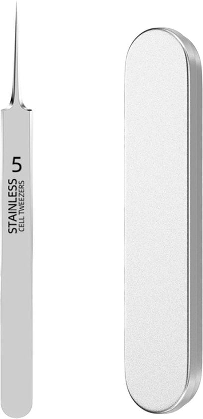 Pincet Mini-Fragmentatore in Acciaio Inossidabile - Pincet Preciso - Pincet a Spinta - Estrattore di Acne - Pincet con Maniglia Comoda