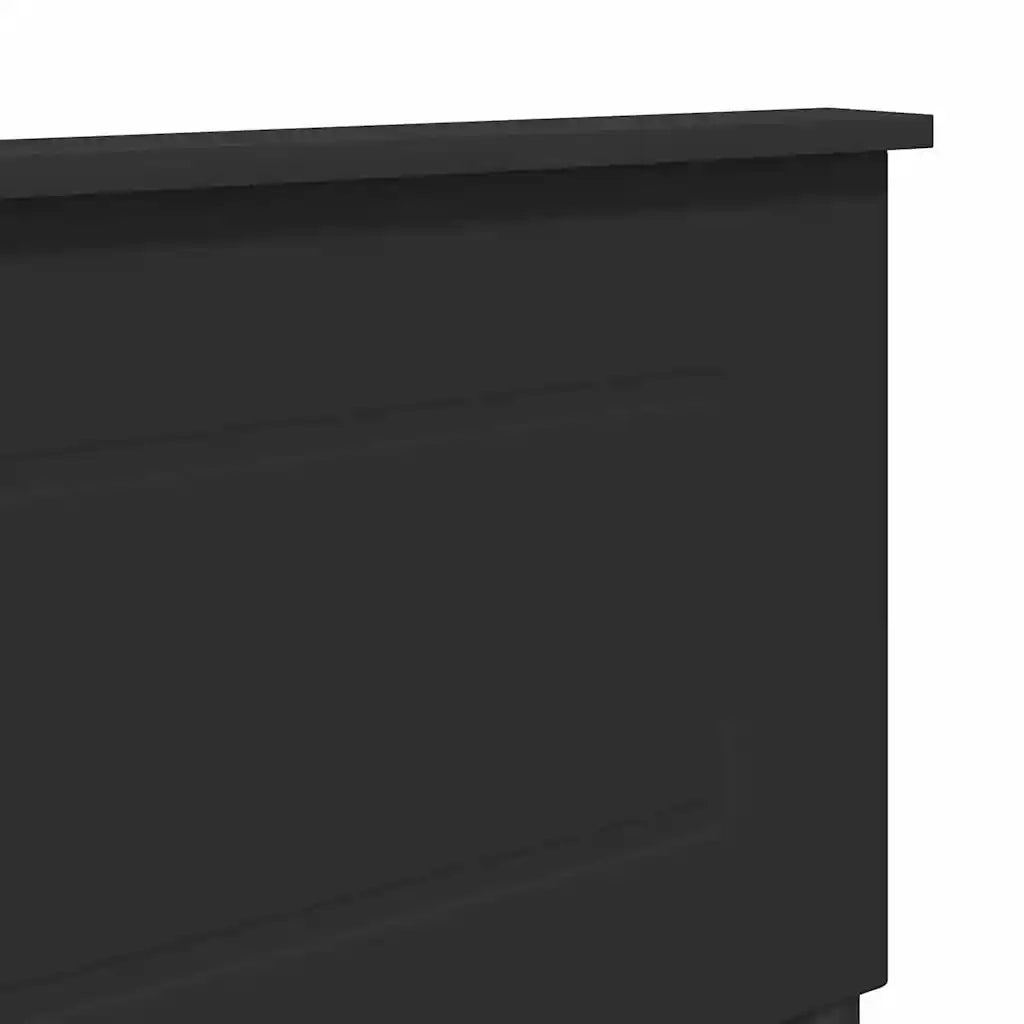 Testiera-Testata-Testiera Decorativa Rovere Nero 120 cm Legno multistrato 967164