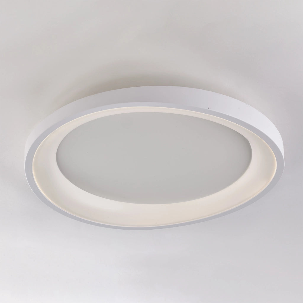Plafoniera Moderna Perth In Plastica Bianca Con Led Integrato 32W 4000K