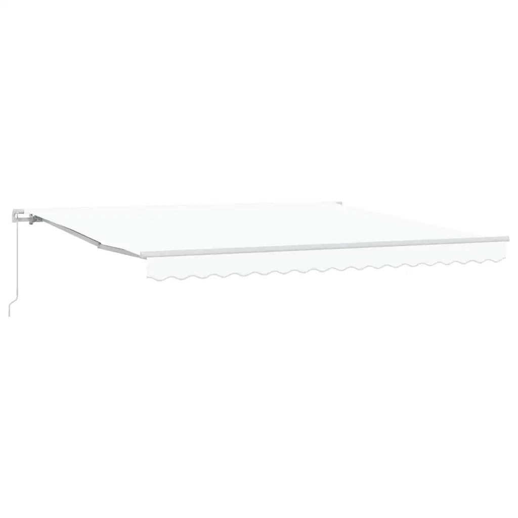 Tenda da Sole | Tenda parasole Bianco 400 x 350 x 165 cm Poliestere e Metallo