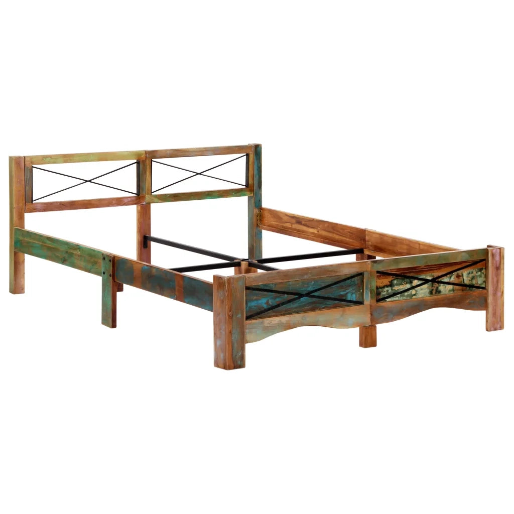 Giroletto senza Materasso in Legno di Recupero 160x200 cm 247667