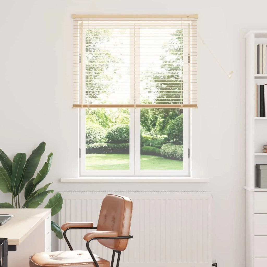 Tenda Veneziana | Tenda a lamelle Marrone Chiaro con Motivo 150 x 80 cm 25 mm PVC