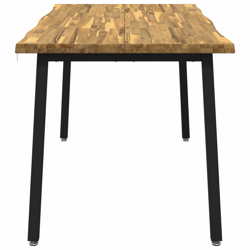 Tavolo da pranzo con bordo vivo 160 x 70 x 75 cm Bianco 3424997