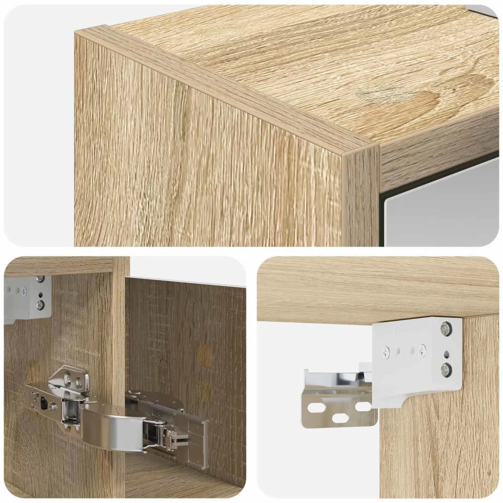 Mobiletto per specchio da bagno Rovere Sonoma 889161
