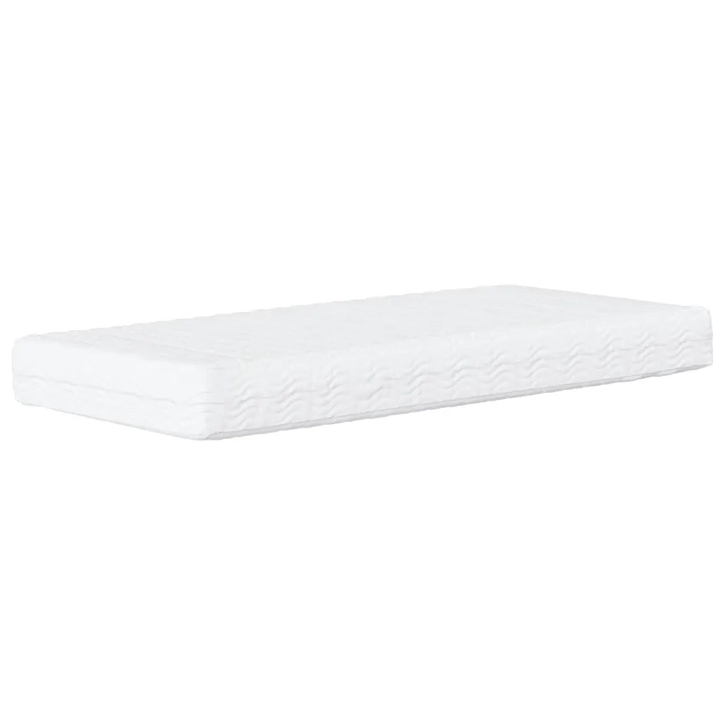Letto con Materasso Dover Nero 90x200 cm in Velluto