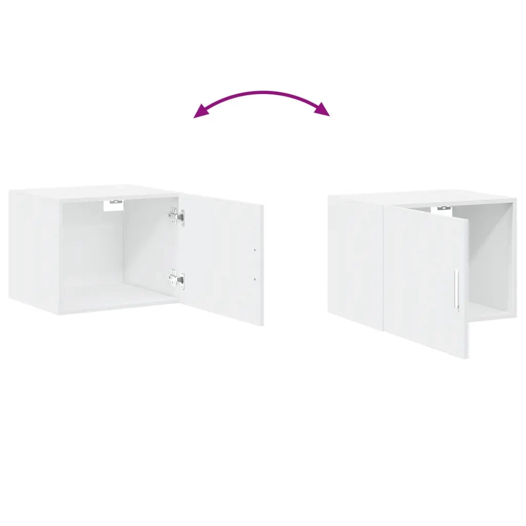 Armadietto a Muro | Mobile a Parete Bianco 50x42,5x40 cm in Legno Multistrato