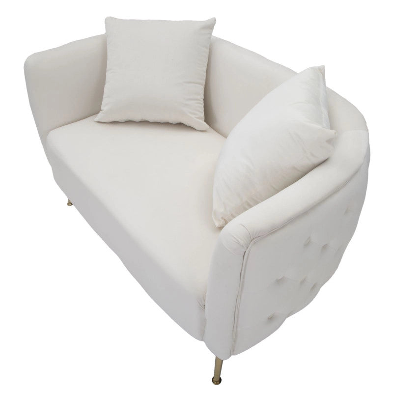 Divanetto Bucarest Crema cm 127x74x73