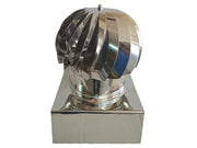 FUMAIOLO TESTA RADIANTE GIREVOLE QUADRO  cm.42x42 in lamiera zincata