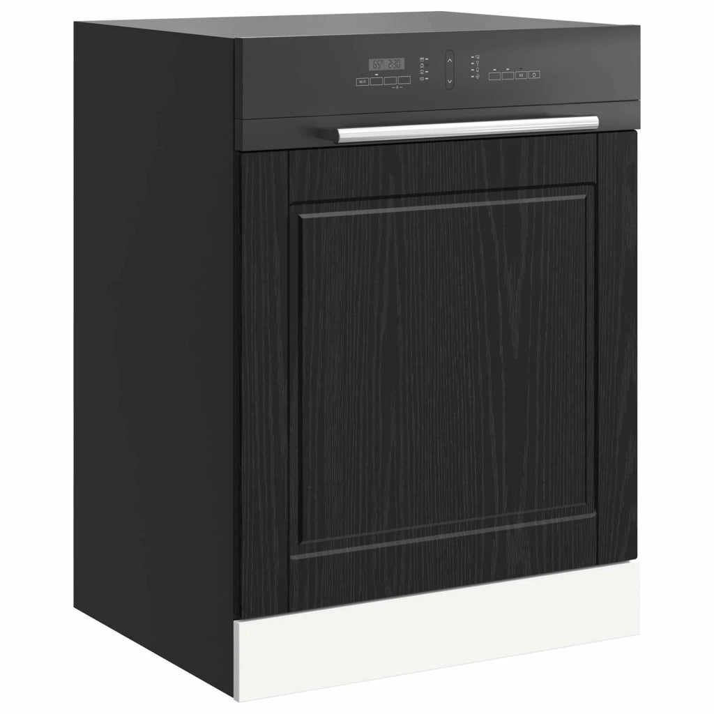 Pannello lavastoviglie PORTO Rovere Nero 60 x 1,5 x 57 cm