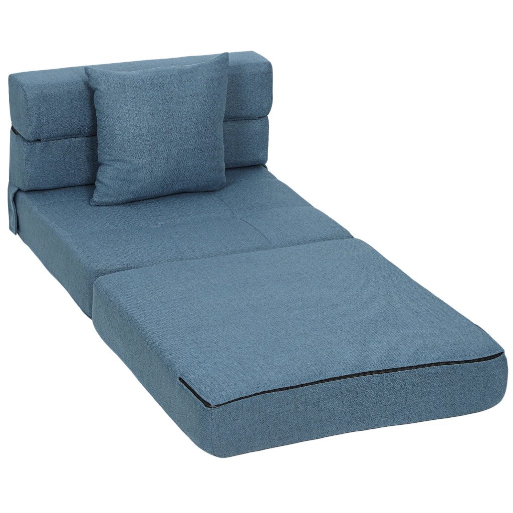 Poltrona letto ¨C Minimal ¨C tessuto blu scuro