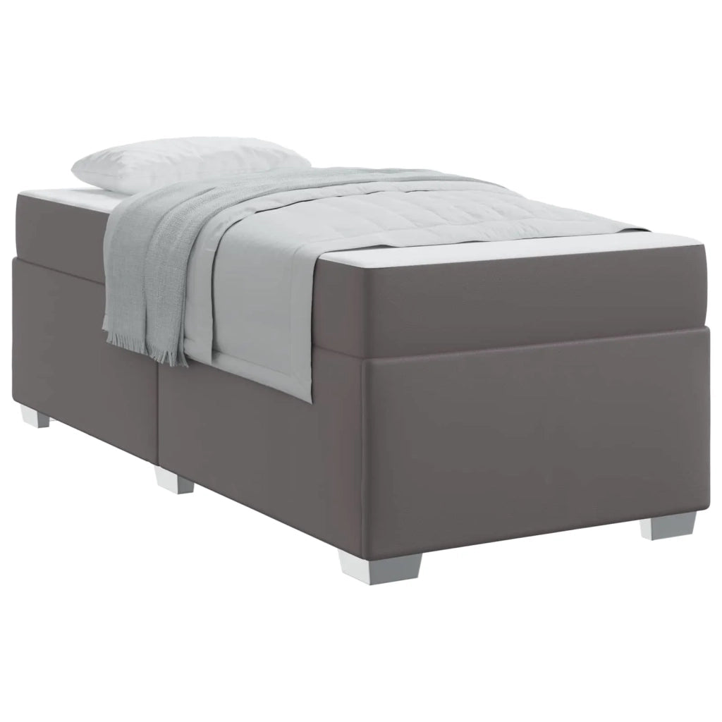 Struttura del letto con materasso Grigio 100 x 200 cm Tessuto 3399228