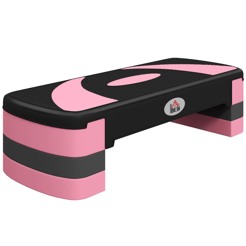 Step Aerobico Fitness Antiscivolo Regolabile 3 Altezze ¨C Minimal ¨C 80x31x20 cm Rosa