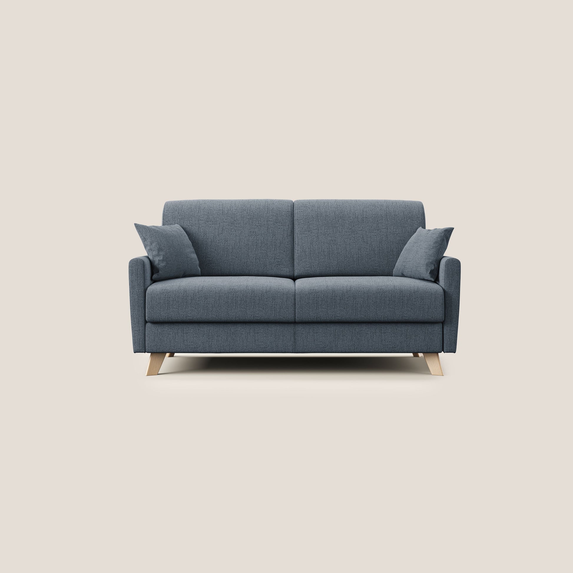 Divano Letto 3 Posti 200x94x97 cm in Tessuto Blu