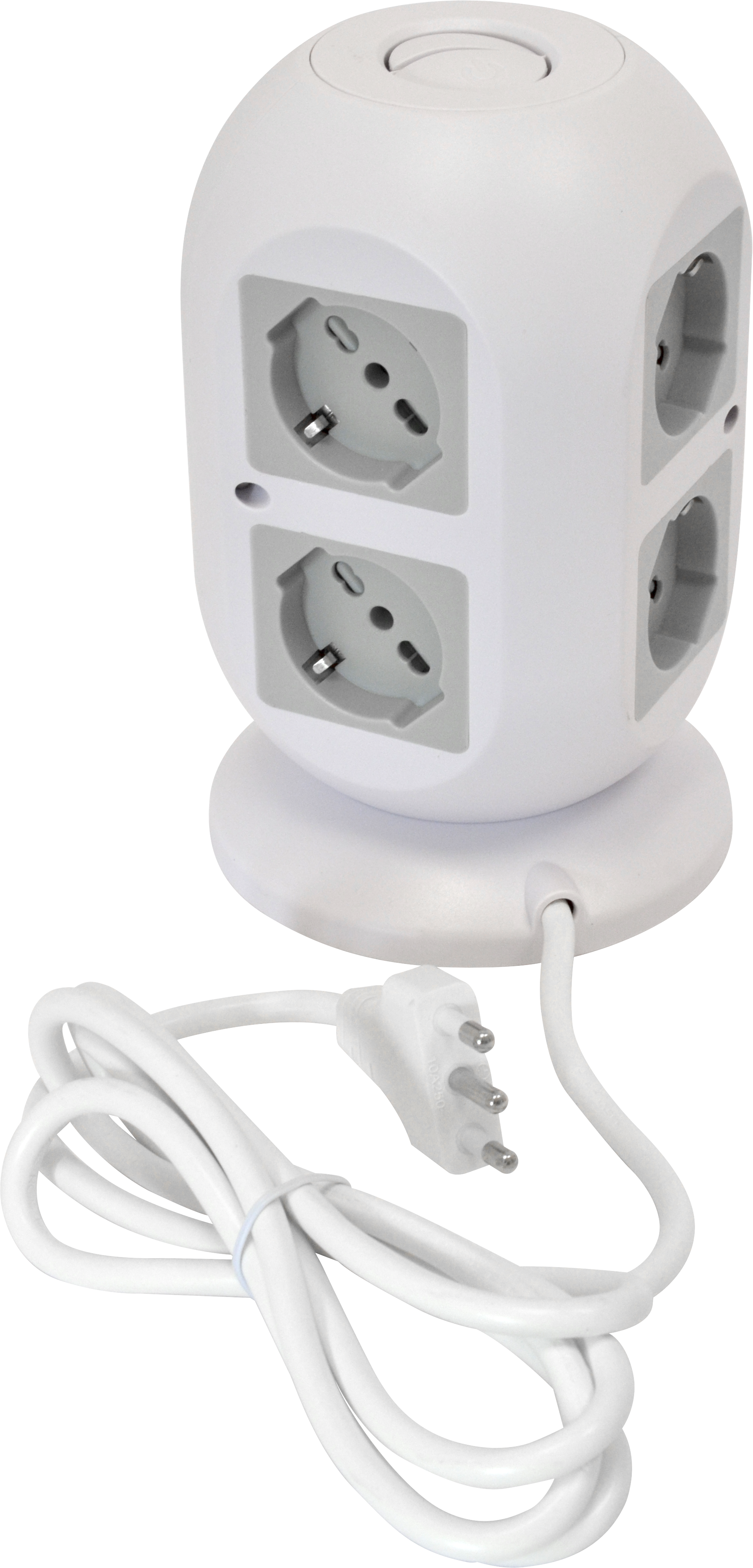 TOWER MULTIPRESA A TORRE 8 PRESE UNIVERSALI P40 E 4 USB
