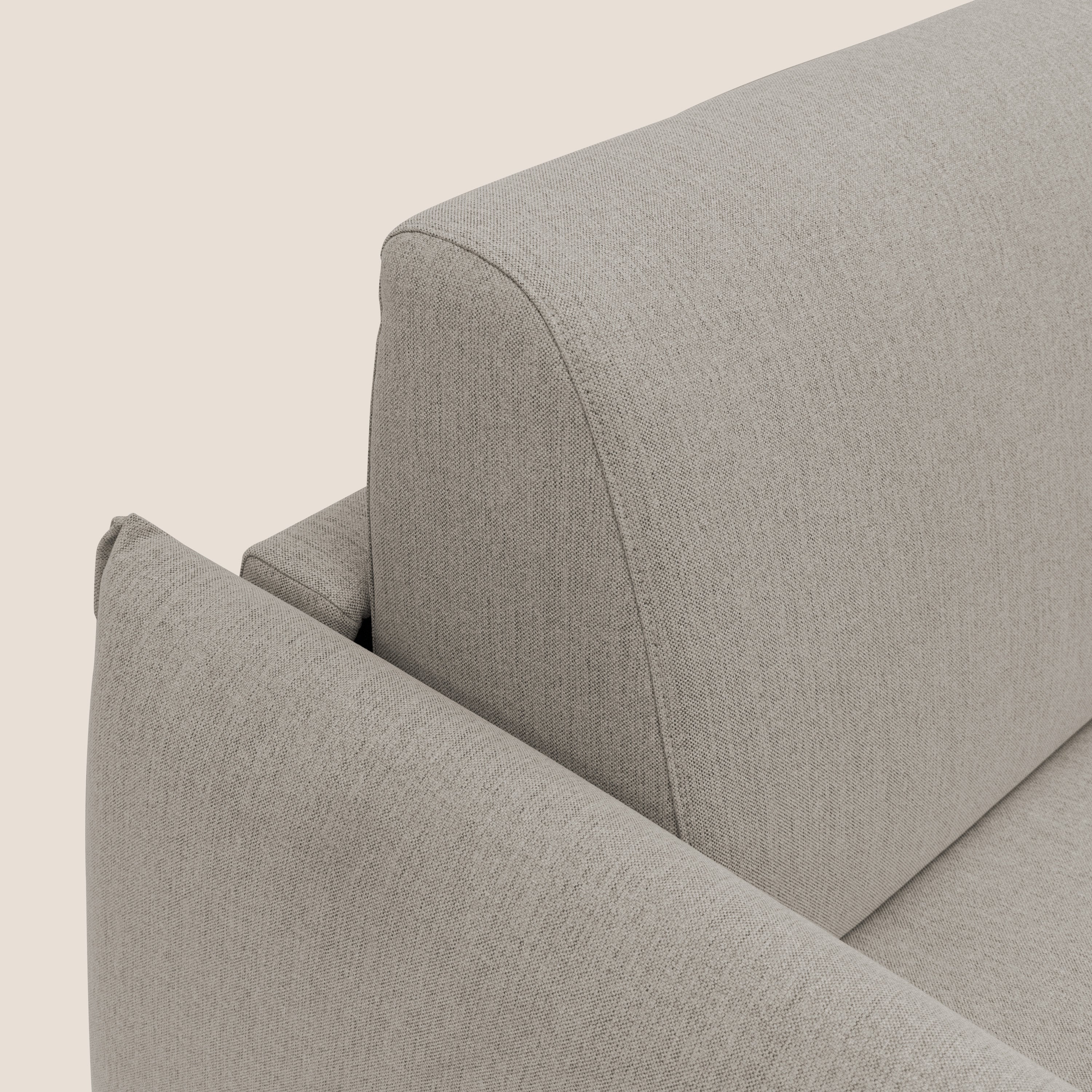 Divano Letto 3 Posti 215x95x96 cm in Tessuto Beige
