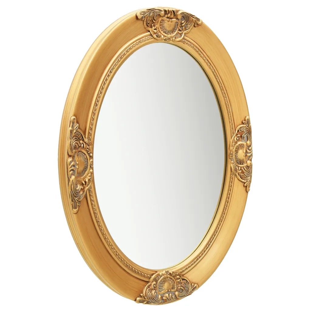 Specchio da Parete-Specchio a muro Stile Barocco 50x70 cm Oro
