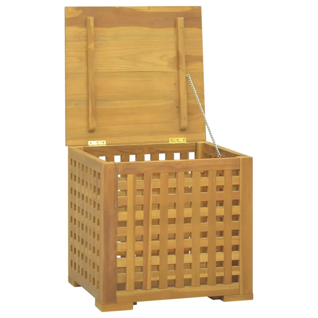 Scatola per Corde 40x40x40 cm in Legno Massello di Teak 338262