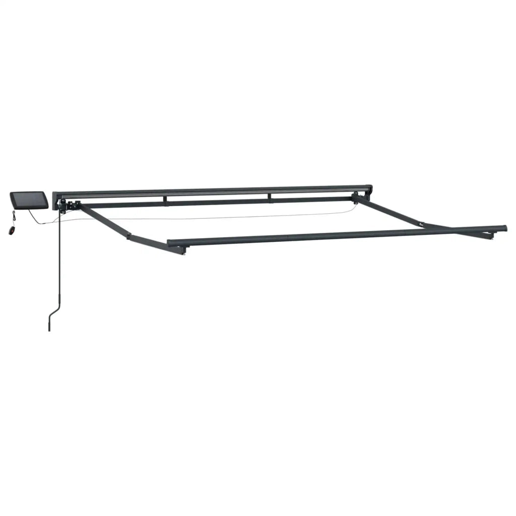 Cornice per Tenda Manuale con LED-Telaio per tendalino manuale 3,5 x 2,5 m 118938