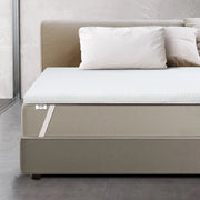 Topper Memory Foam 110 x 175 | Correttore Materasso 6 cm | Coprimaterasso con Rivestimento Sfoderabile Antibatterico e Antimicotico