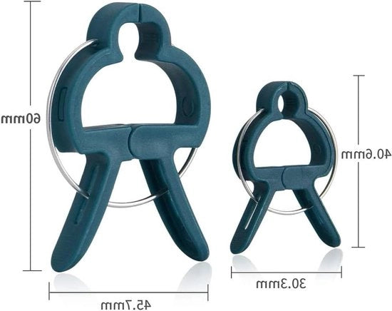 Clip per piante 30 grandi 30 piccole - Per il riscaldamento della serra, aiuole, sostegni per rampicanti, aiuole per piante, piante a rampicagione rettilinee 2 misure clip per piante 60 pezzi