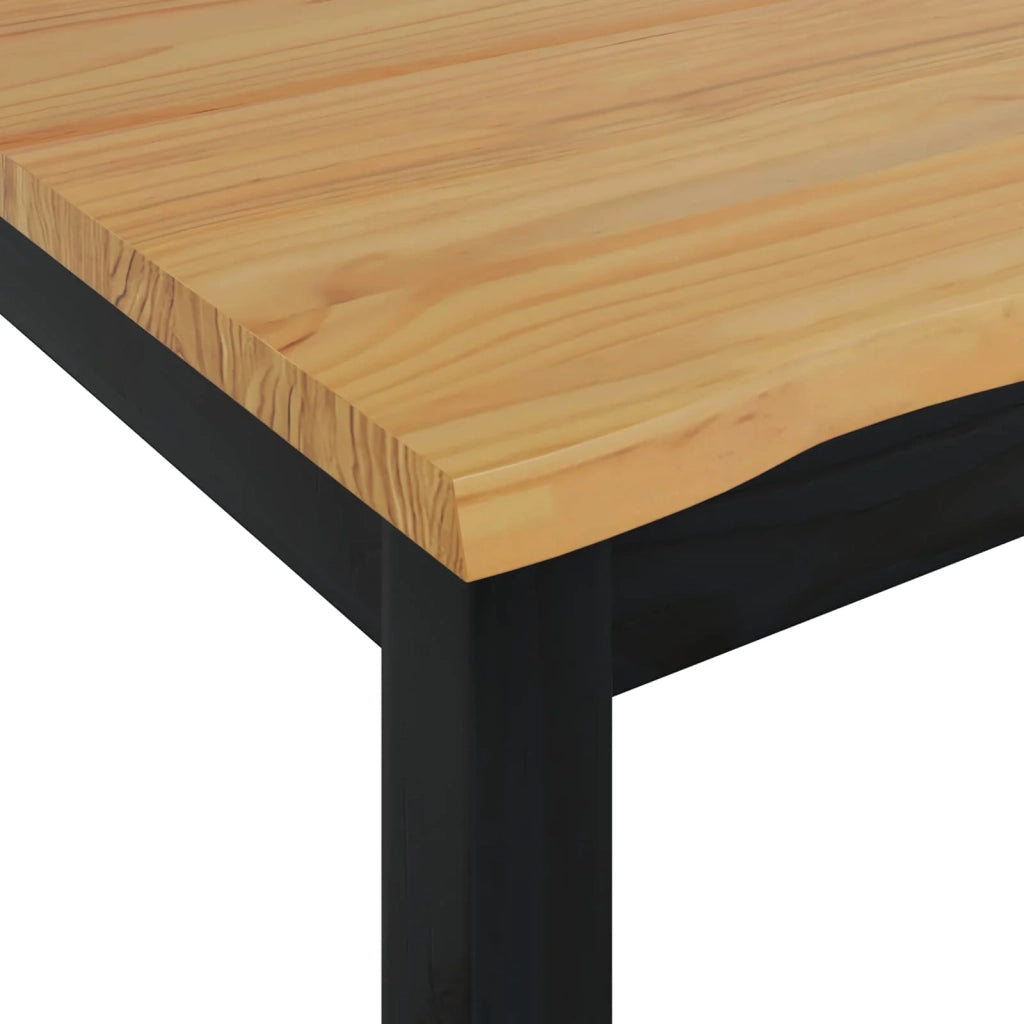 VidaXL Tavolo da pranzo EKAI Nero 112 x 70 x 76,5 cm 42037007