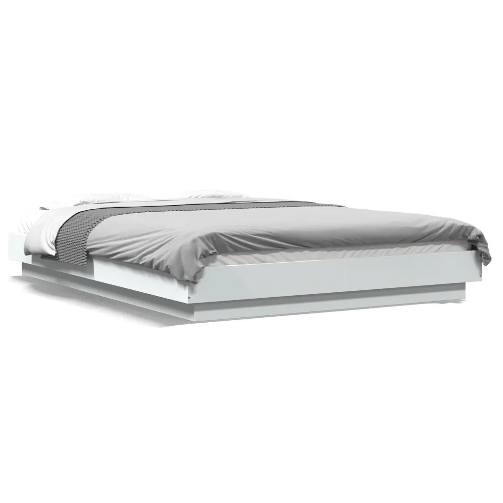 Giroletto-Struttura Letto Bianco 120x200 cm in Legno Multistrato 839499