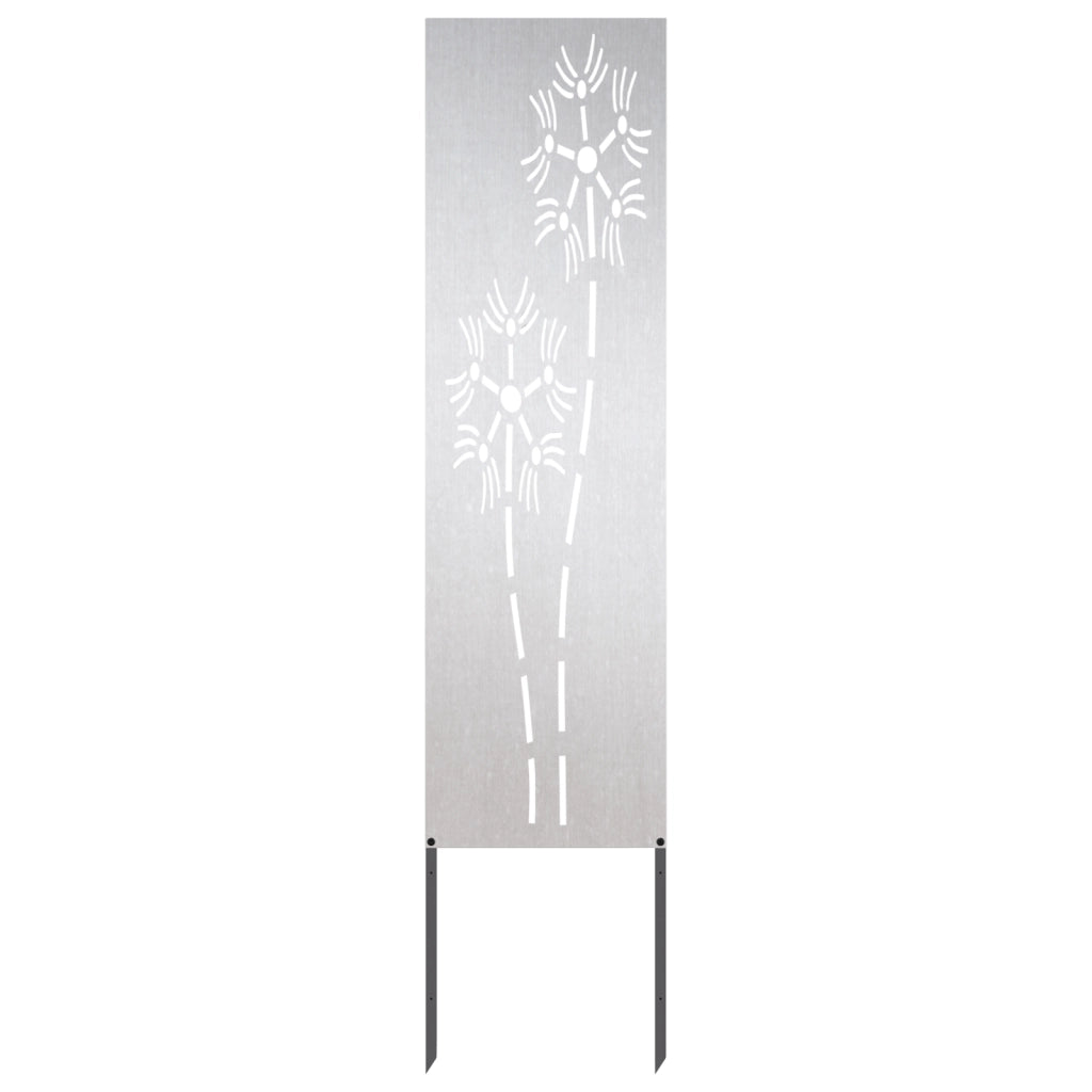 Schermo per privacy in giardino Traforo Argento 32 x 140 cm 876214