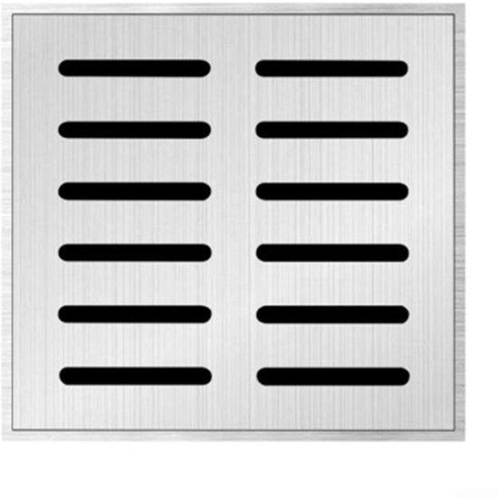 Sistema di Protezione da Inondazioni in Acciaio Inossidabile - Disegno a Doppia Rete - Finestra Antiscivolo - Impermeabile - Resistente ai Colpi - Dimensioni 200 x 200 x 20 mm - Sistema di Drenaggio di Sottofondo