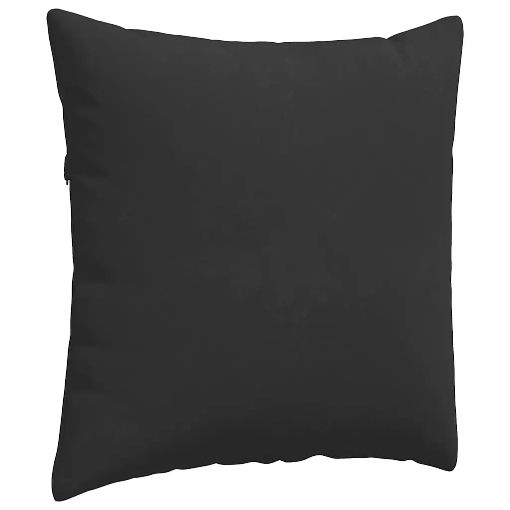 Cuscini da Divano 2 pz | Cuscini per sedie Nero 80 x 80 cm Tessuto