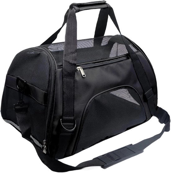 Borsa per animali - L - 53*26*36CM - adatta per animali fino a 6kg - borsa per animali - borsa medica per gatti - borsa per piccoli cani - adatta per piccoli e medi gatti - borsa portatile per animali - borsa pieghevole