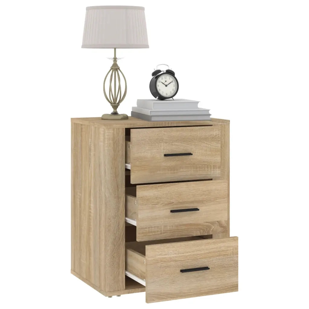 Comodino Rovere Sonoma 50x36x60 cm in Legno Multistrato 816715