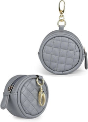 Supporto per pennello a forma di cuore - Silicone - Lavabile - Chiusura a zip e cinturino - Grigio