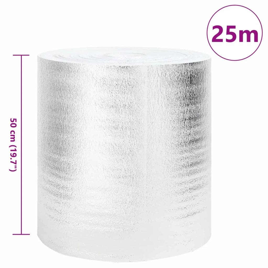 Riflettore di calore per termosifoni 2 pcs Argento 25 x 0,5 m 42009832