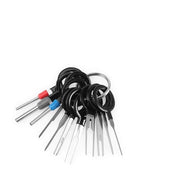 Strumento di rimozione terminale - 11 pezzi - Estrazione clip - Acciaio inossidabile - Kit di riparazione - Adatto per autoreparazione - Kit di strumenti