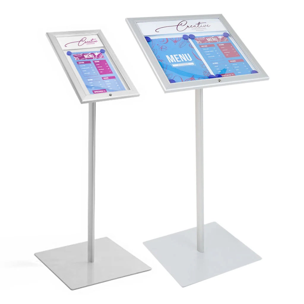 Leggio Porta menu per Esterni personalizzabile Ristoranti Alberghi Aziende - 1 A4 LED