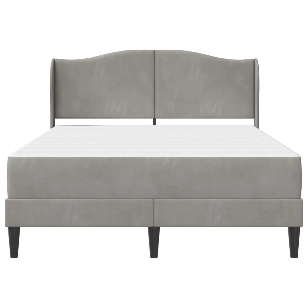Struttura del letto Grigio Chiaro 120 x 200 cm Velluto 3415196