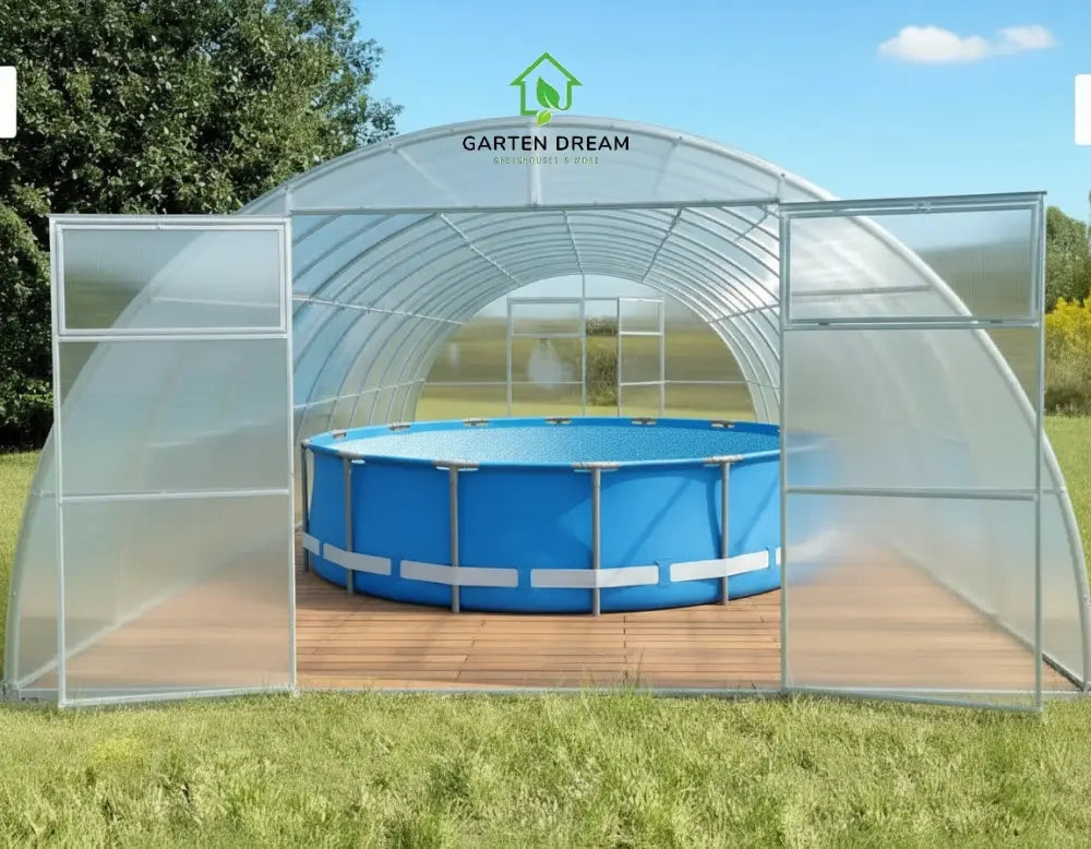 Copertura per Piscina Garten Dream SIGMA 4x12 m con Policarbonato 4 mm