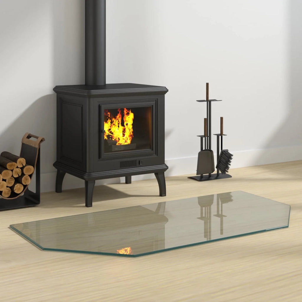 Piastra in vetro per camino Trasparente 100 x 50 cm Vetro CFW6197077