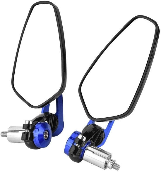 Specchietti retrovisori shockresistenti per motocicletta in lega di alluminio - regolabili 360° - adattamento universale - facile da installare