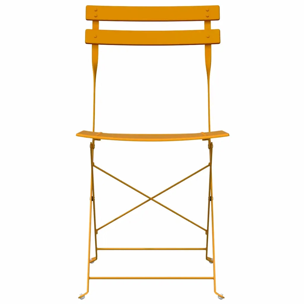 Sedia Pieghevole da Giardino 2 pcs Senape 42 x 46 x 82cm 42002957