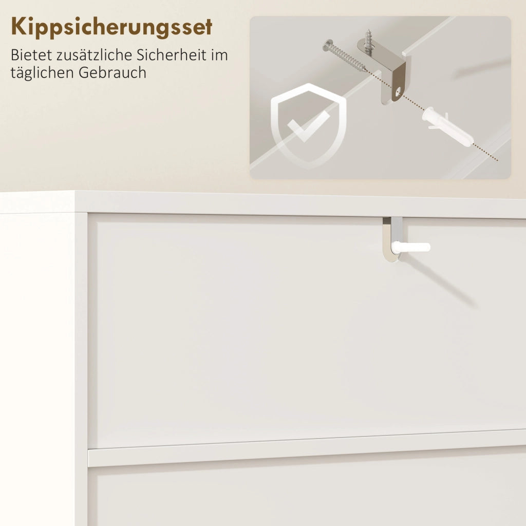Mobile bagno con ante soft-close e ripiani aperti ¨C Xylo ¨C MDF bianco