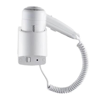 Asciugacapelli con Base a Muro Elettrico 1200w per Albergo Hotel Palestra B&B
